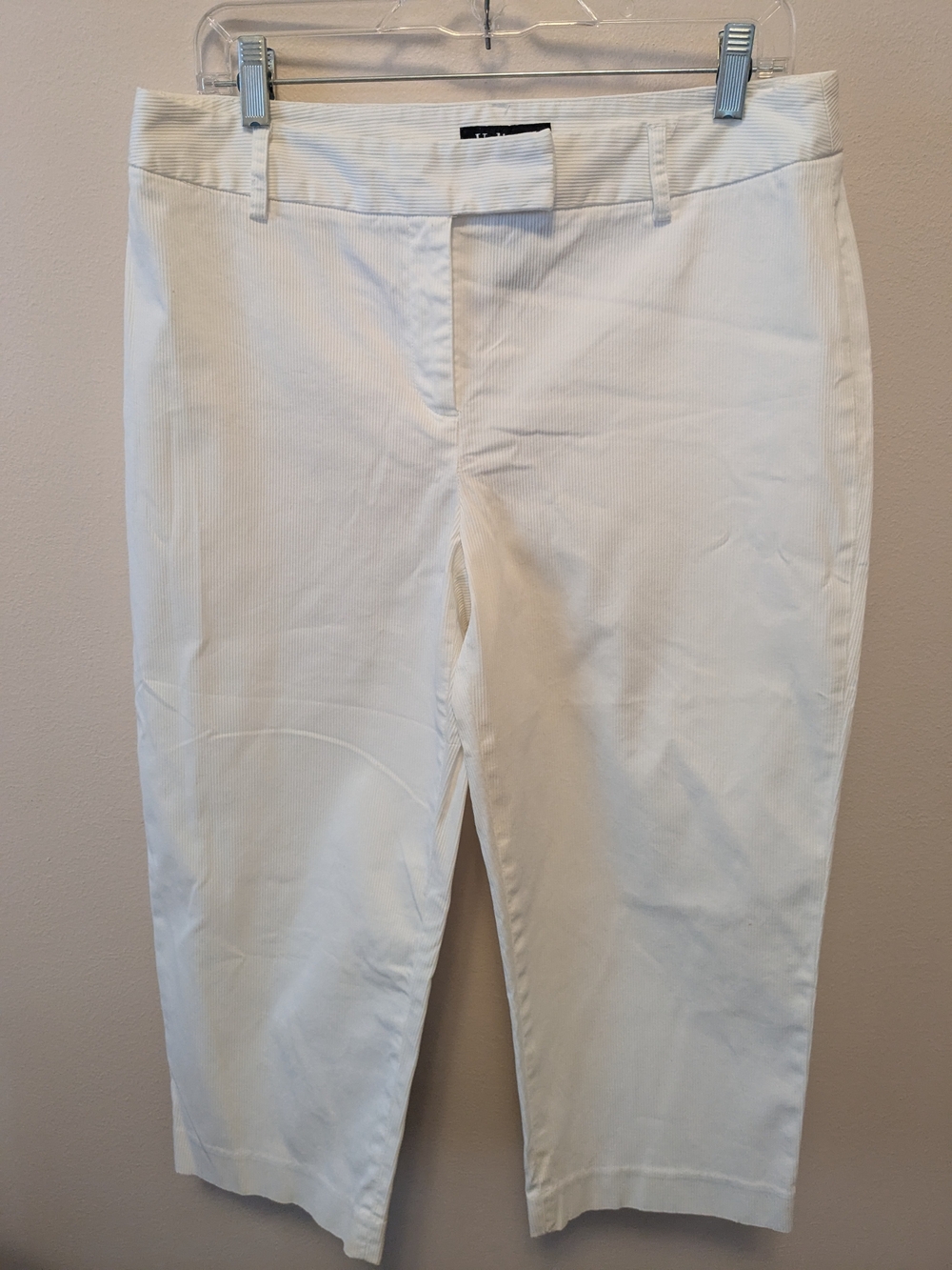 Kenneth Cole White Ankle Crop Stretch Jeans